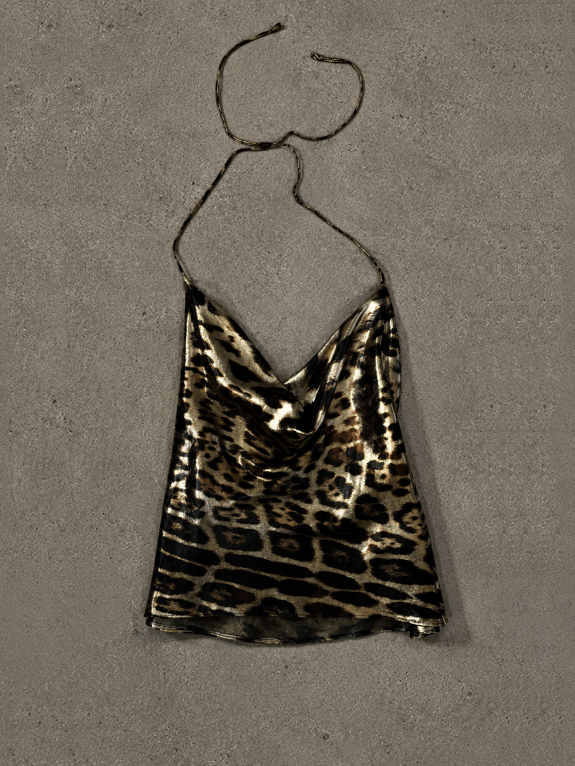 SUBSURFACE Exclusive Deep Cowl Silk Top