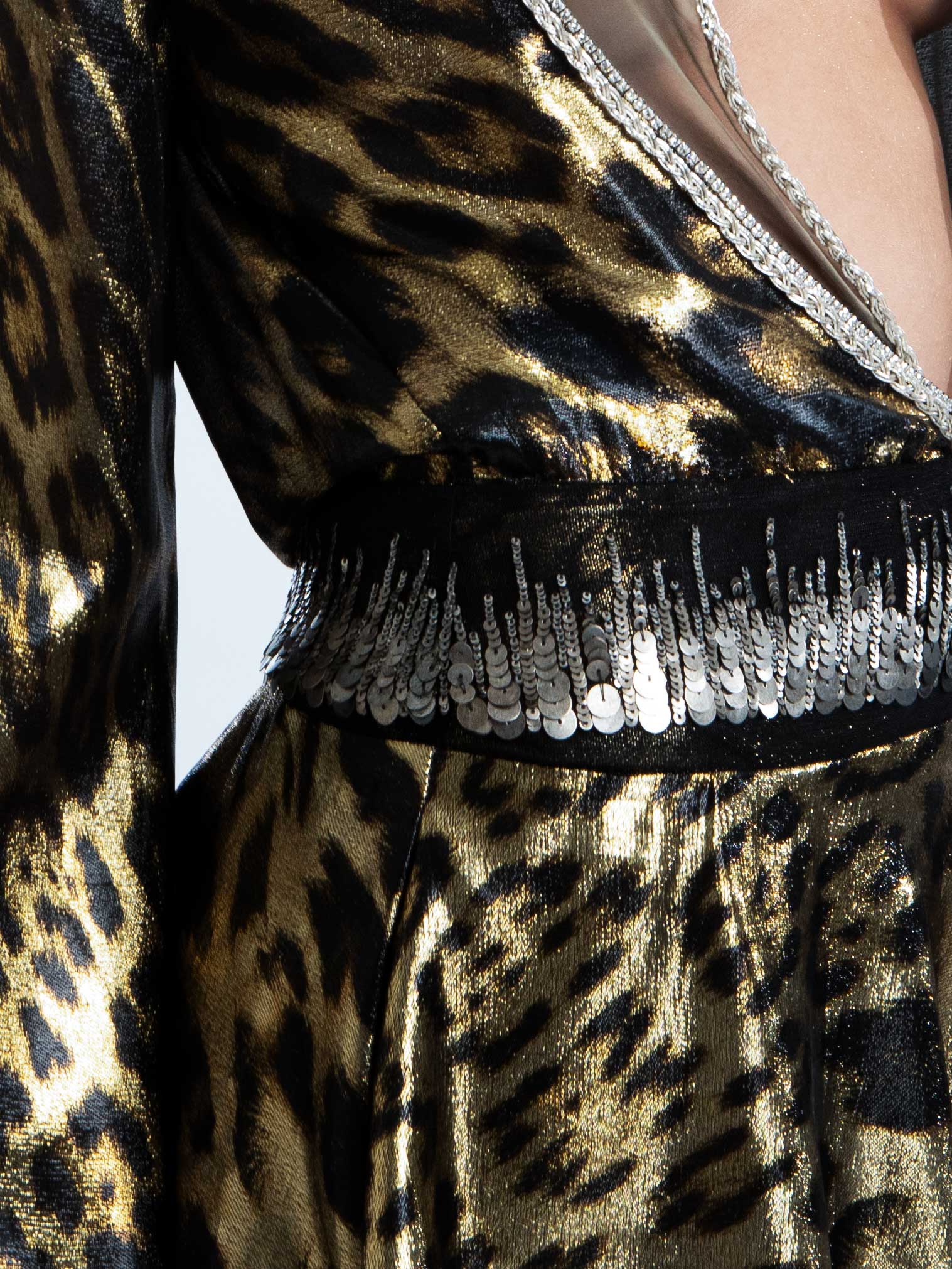 SUBSURFACE Exclusive Leopard Silk Tunic