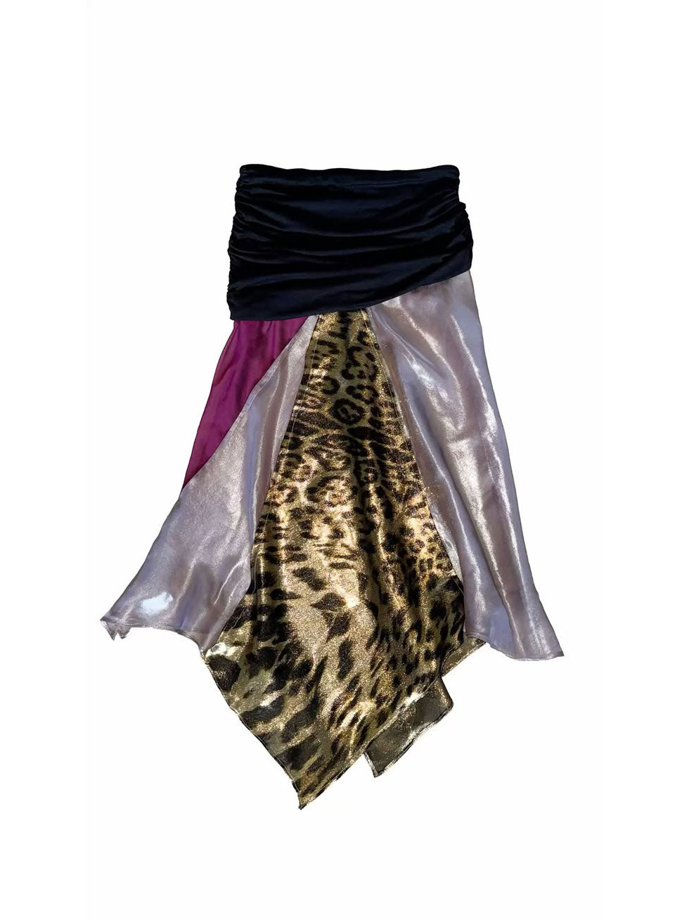 Patchwork Silk Skirt