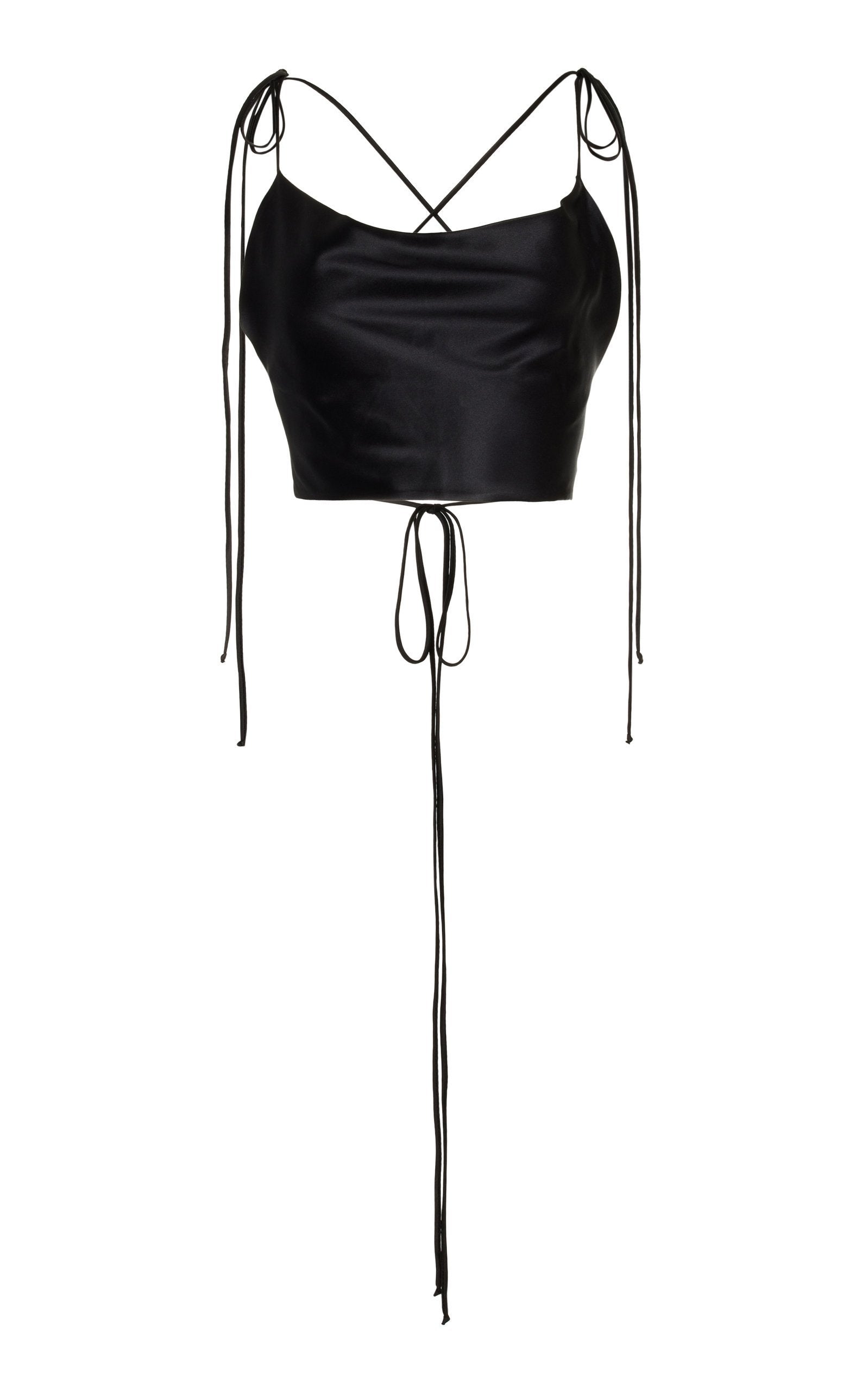 Silk Ribbon Top, Black