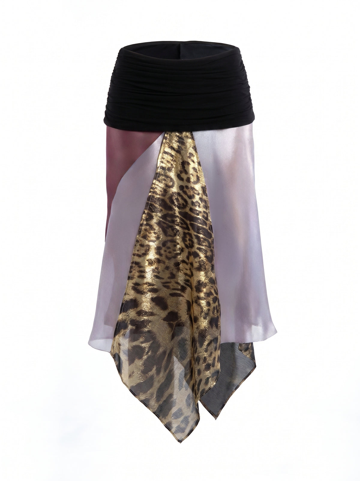 Patchwork Silk Skirt